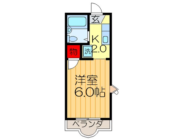 奥田ハイツの物件間取画像